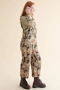 Cat Jacquard  Tapestry Overalls