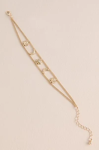 Labradorite Celestial Gold Chain Bracelet