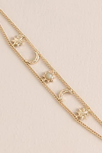 Labradorite Celestial Gold Chain Bracelet