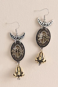 Dragonfly Moon Earrings