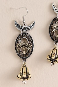 Dragonfly Moon Earrings