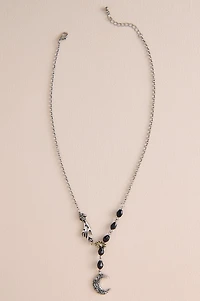 Mystic Hand Moon Beaded Necklace