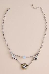 Opalite Sun Mystic Hands Necklace