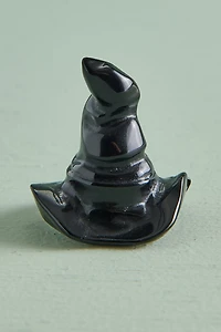 Black Obsidian Witch Hat Figurine