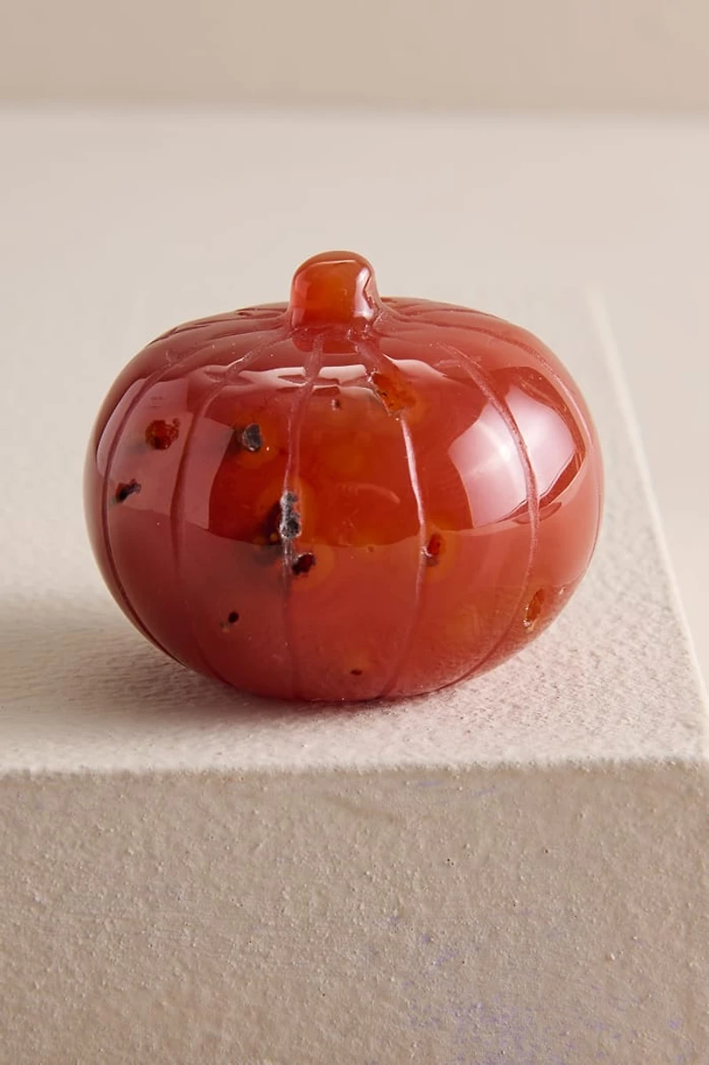 Carnelian Jack O’ Lantern Figurine