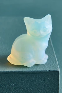 Opalite Sitting Cat Figurine