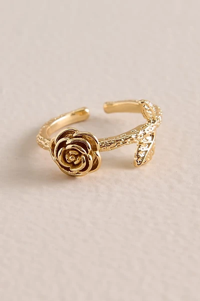 Golden Rose Vine Ring