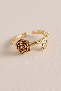 Golden Rose Vine Ring