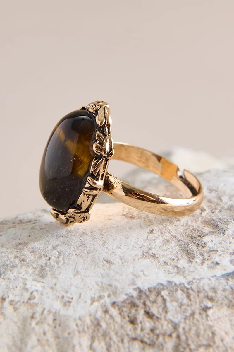 Tiger's Eye Oval Ring