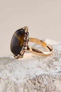 Tiger's Eye Oval Ring