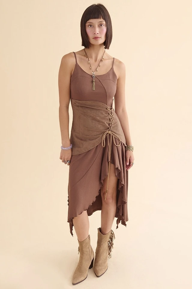 Brown Corset Front Fairy Dress