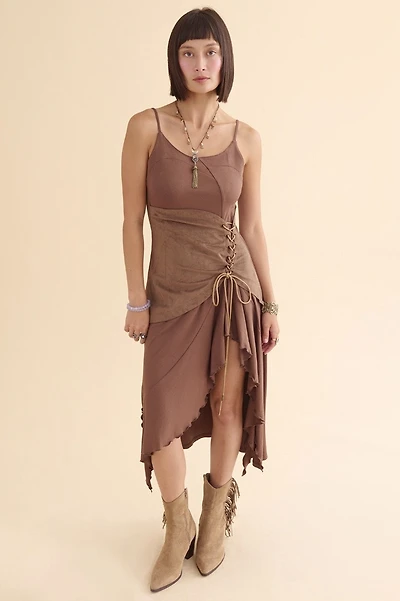 Brown Corset Front Fairy Dress