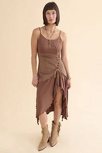 Brown Corset Front Fairy Dress