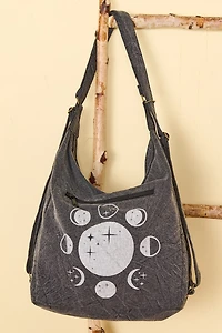 Grey Moon Phase Convertible Backpack