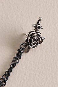 Black Cat Chain Brooch