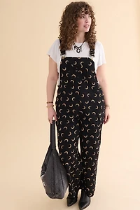 Crescent Moon Corduroy Overalls
