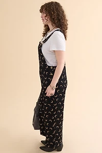 Crescent Moon Corduroy Overalls
