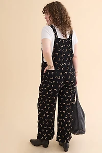 Crescent Moon Corduroy Overalls