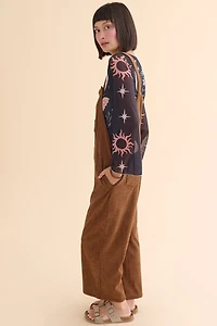 Brown Corduroy Overalls