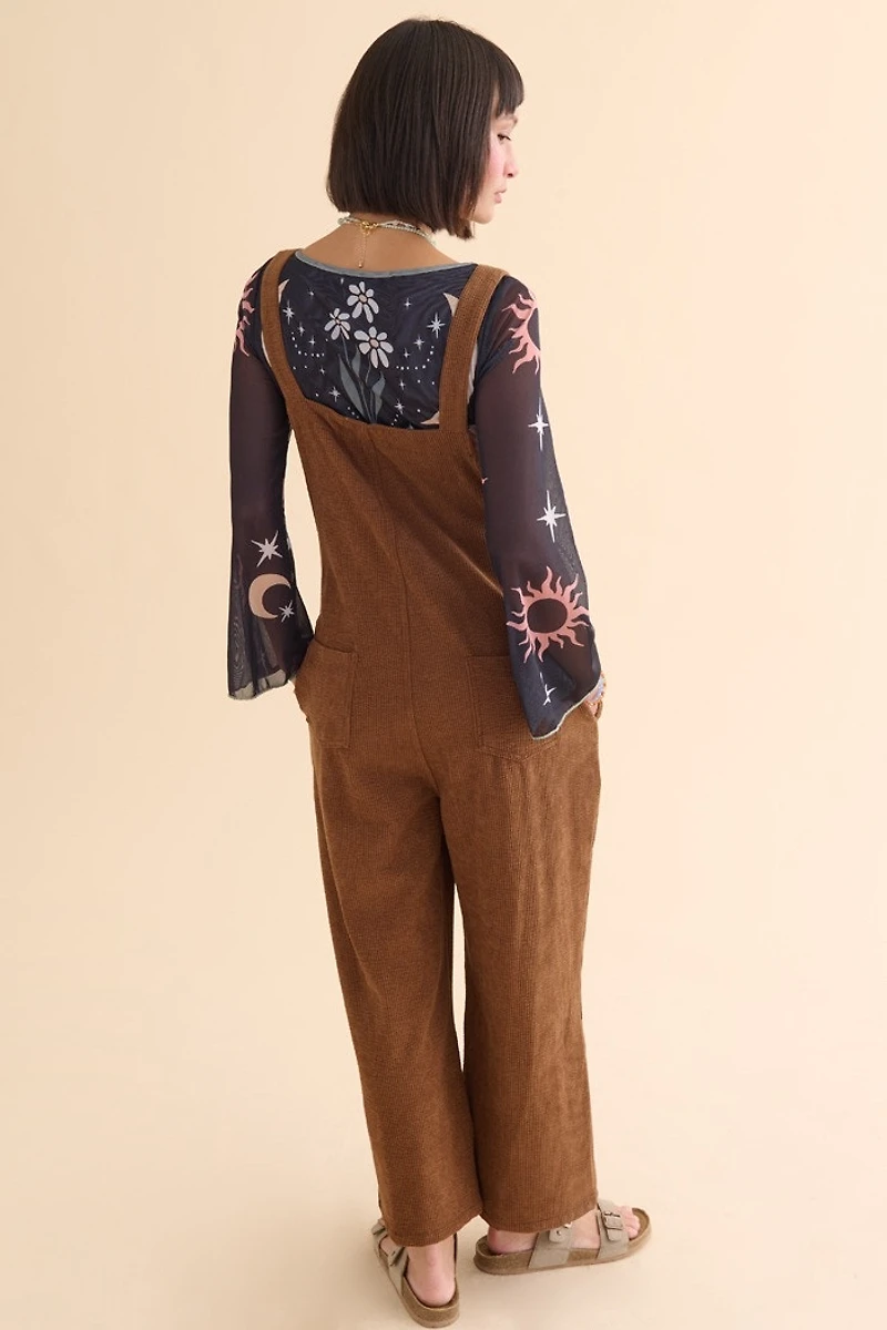Brown Corduroy Overalls