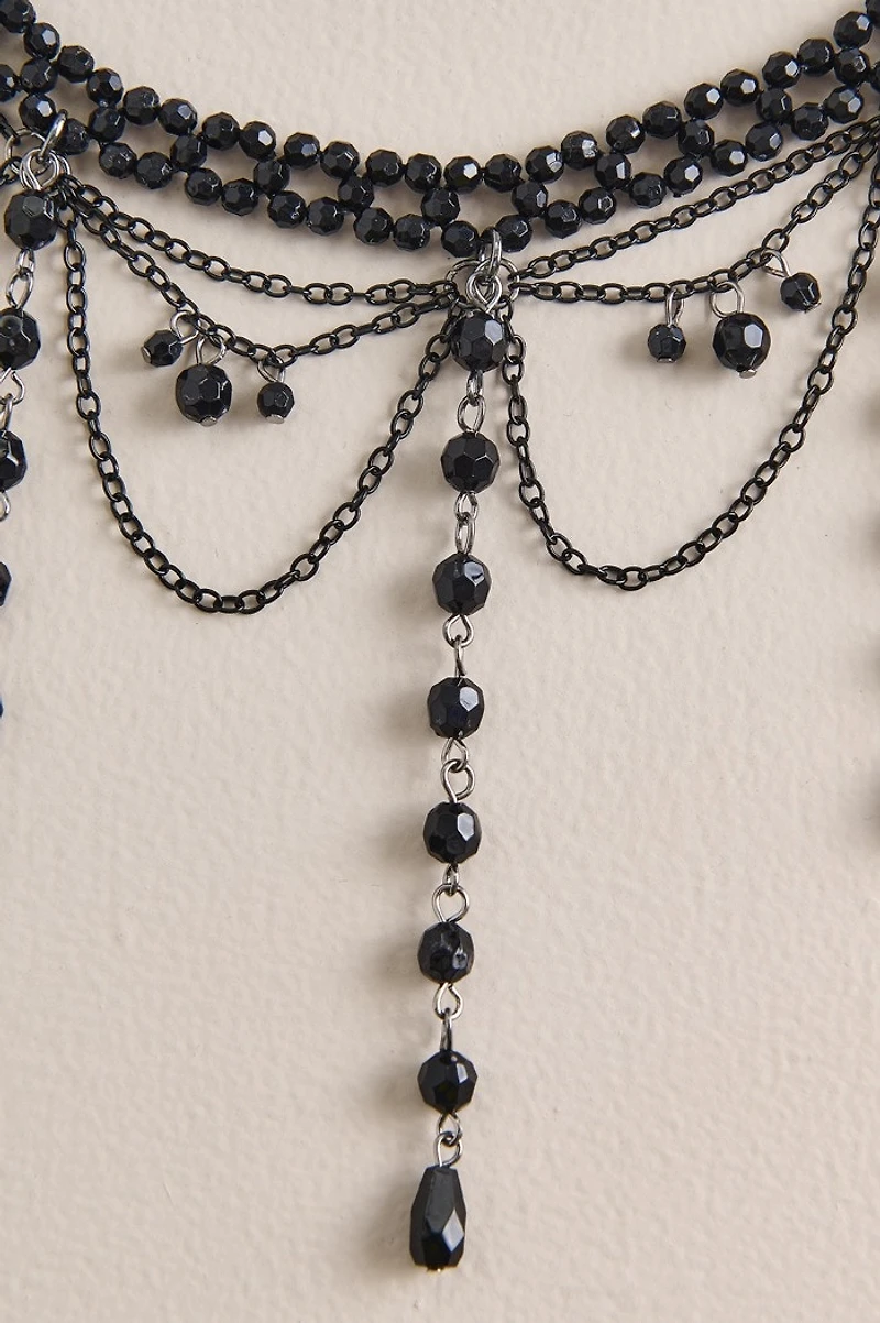 Victorian Beaded Choker Necklace