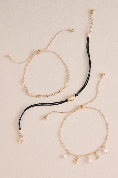 Golden Sun Chain Anklet Set