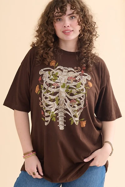 EBX Mushroom Skeleton Rib T-Shirt
