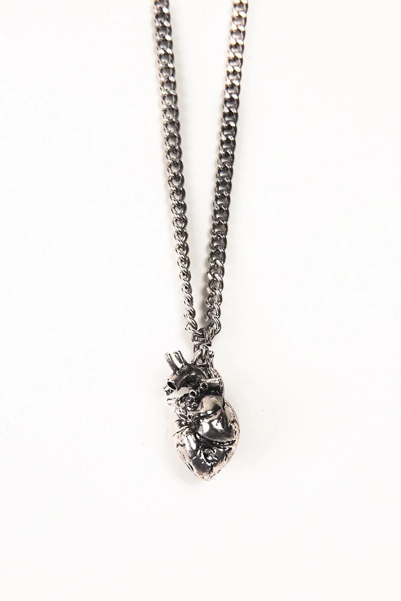 Buy Silver Anatomical Heart Necklace Online at Earthbound Trading