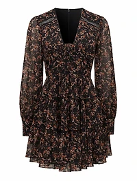 Rosella Trim Spliced Skater Dress