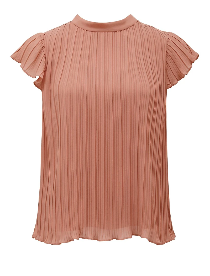 Hannah Flutter-Sleeve Blouse