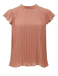 Hannah Flutter-Sleeve Blouse