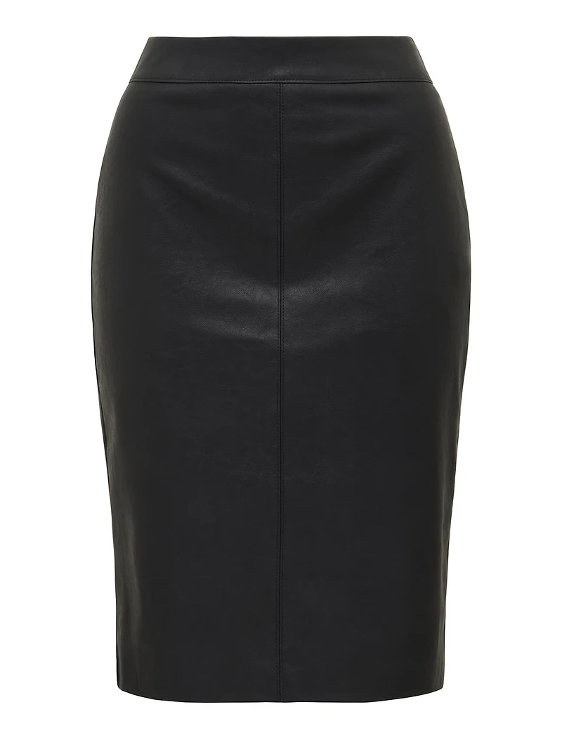 Carla Vegan Leather Midi Skirt
