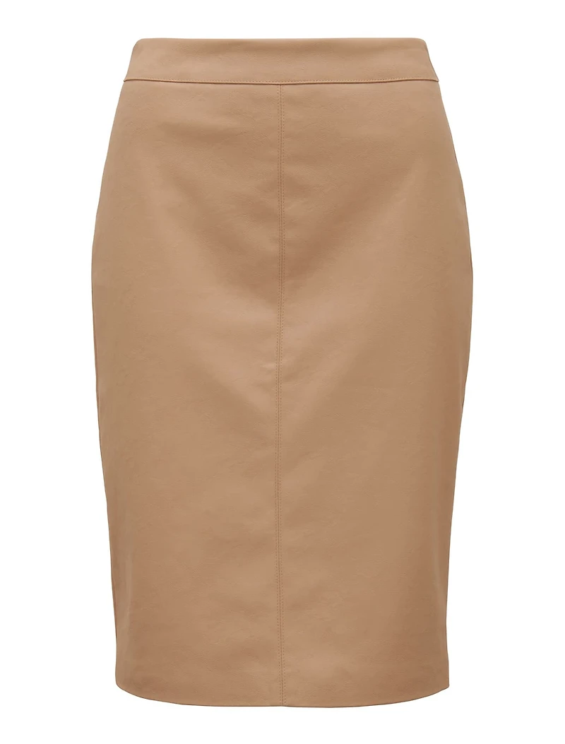 Carla Vegan Leather Midi Skirt