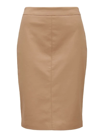 Carla Vegan Leather Midi Skirt