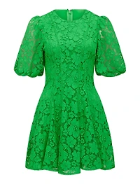 Milly Lace-Trim Mini Dress