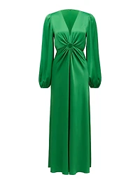 Giselle Cut Out Satin Midi Dress