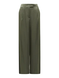 Alora Petite Satin Wide Leg Pants