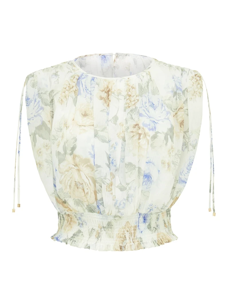Eden Ruched Waist Sleeveless Blouse