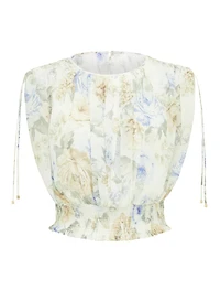 Eden Ruched Waist Sleeveless Blouse