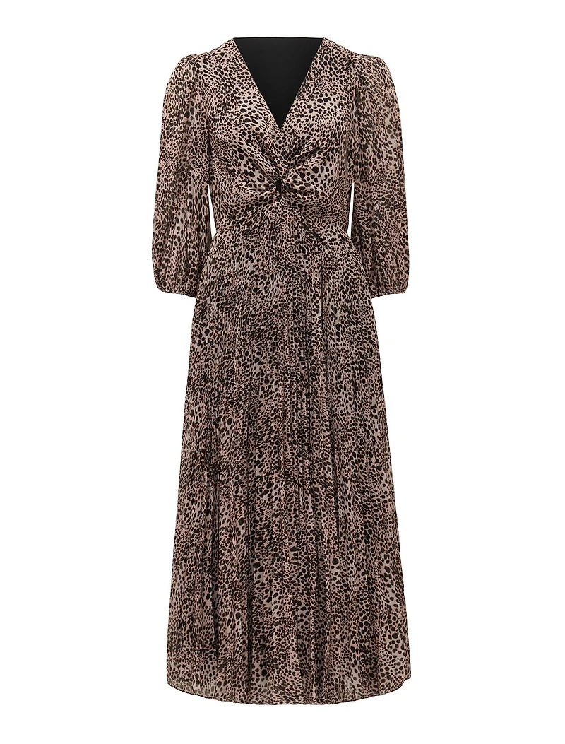 Viviana Twist Front Pleated Midi