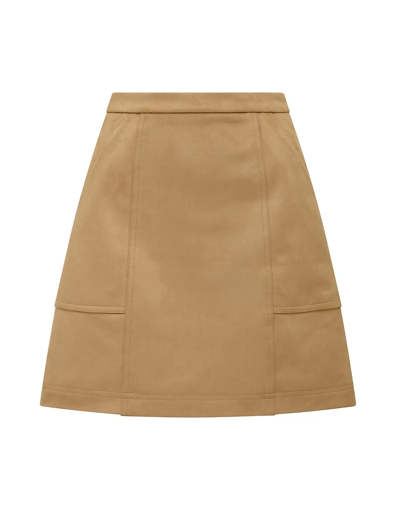 Leah Vegan Suede Mini Skirt