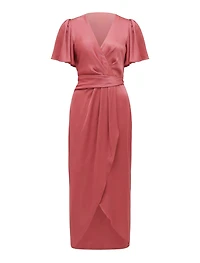 Estelle Flutter Sleeve Midi Dress