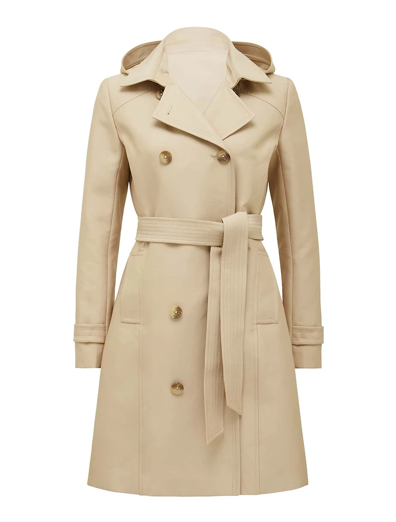 Alicia Short Hooded Trench
