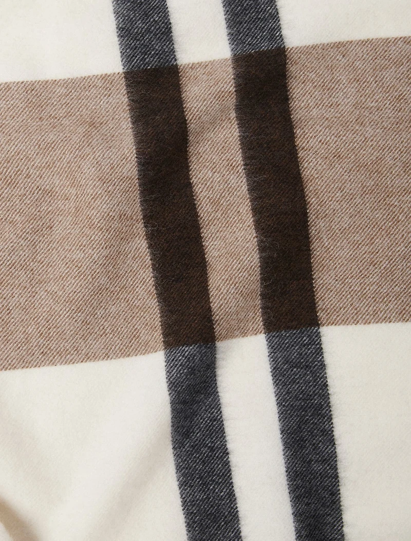 Bryony Check Premium Wool Scarf