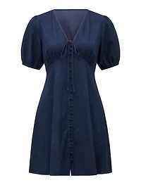 Darcie Denim Ruched Bodice