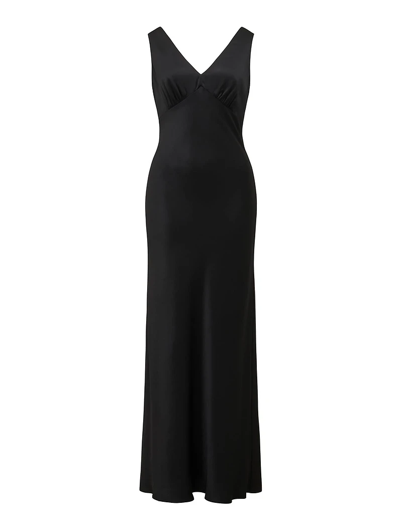Cameron V Neck Satin Maxi