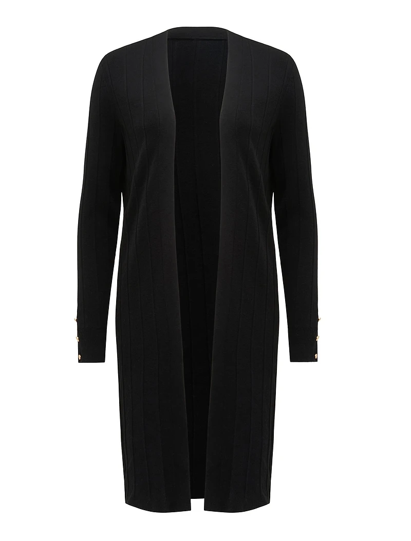 Daphne Long Line Ribbed Cardigan