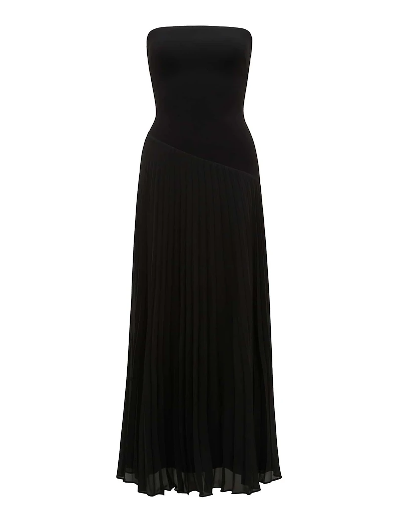 Capri Strapless Pleat Midi