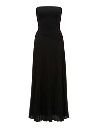 Capri Strapless Pleat Midi