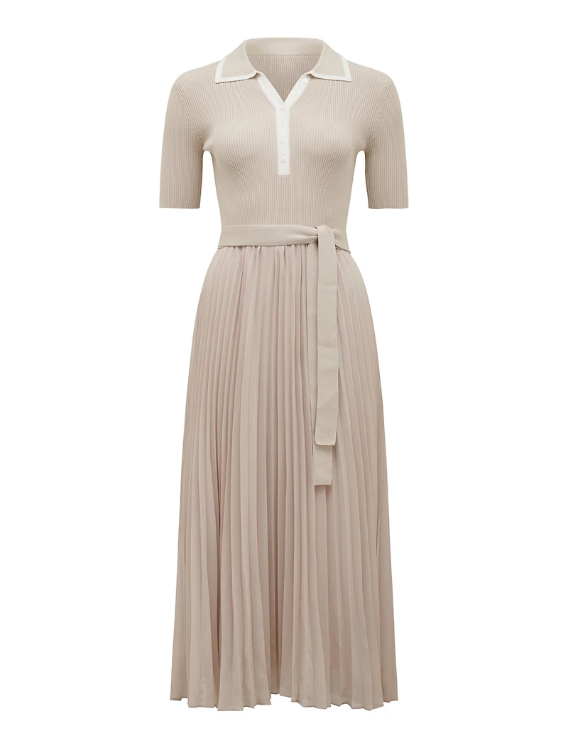 Melody S/S Polo Collar Knit Dress